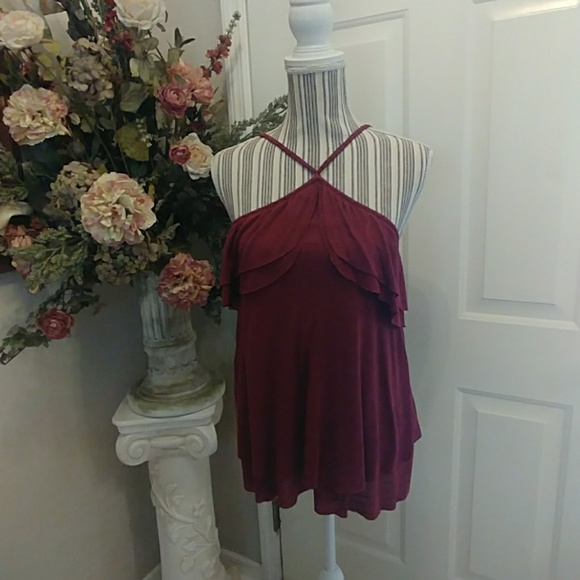 Sun & Shadow Tops - Sun & Shadow Layered Halter Top